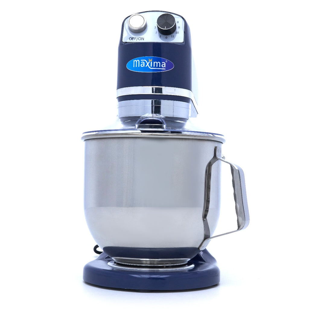Mixer planétaire - 7 L - jusqu'à 2 kg de pâte - bleu acier