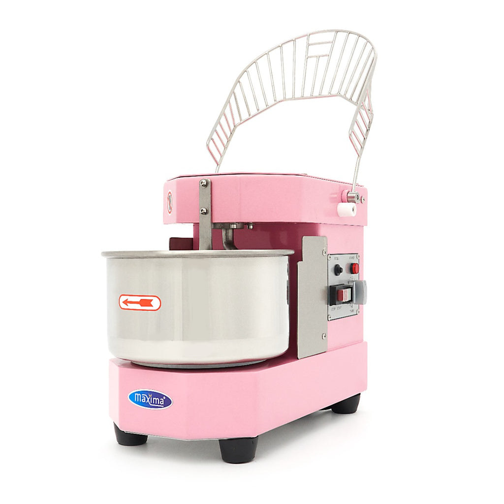 Pétrin à spirale / pétrin à pâte - 8 L - 4,5 kg de pâte - rose