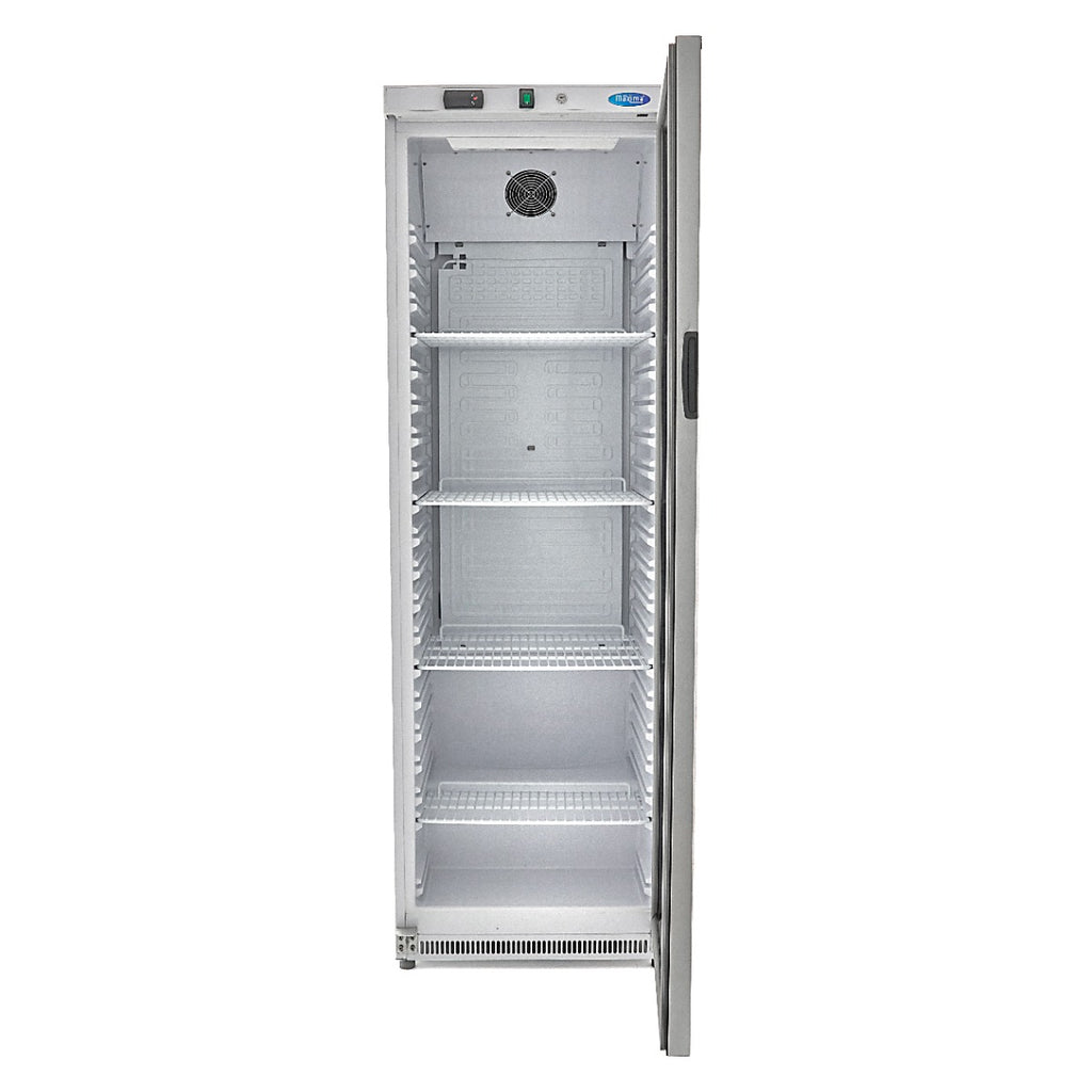 Réfrigérateur - 400 L - blanc - avec porte en verre