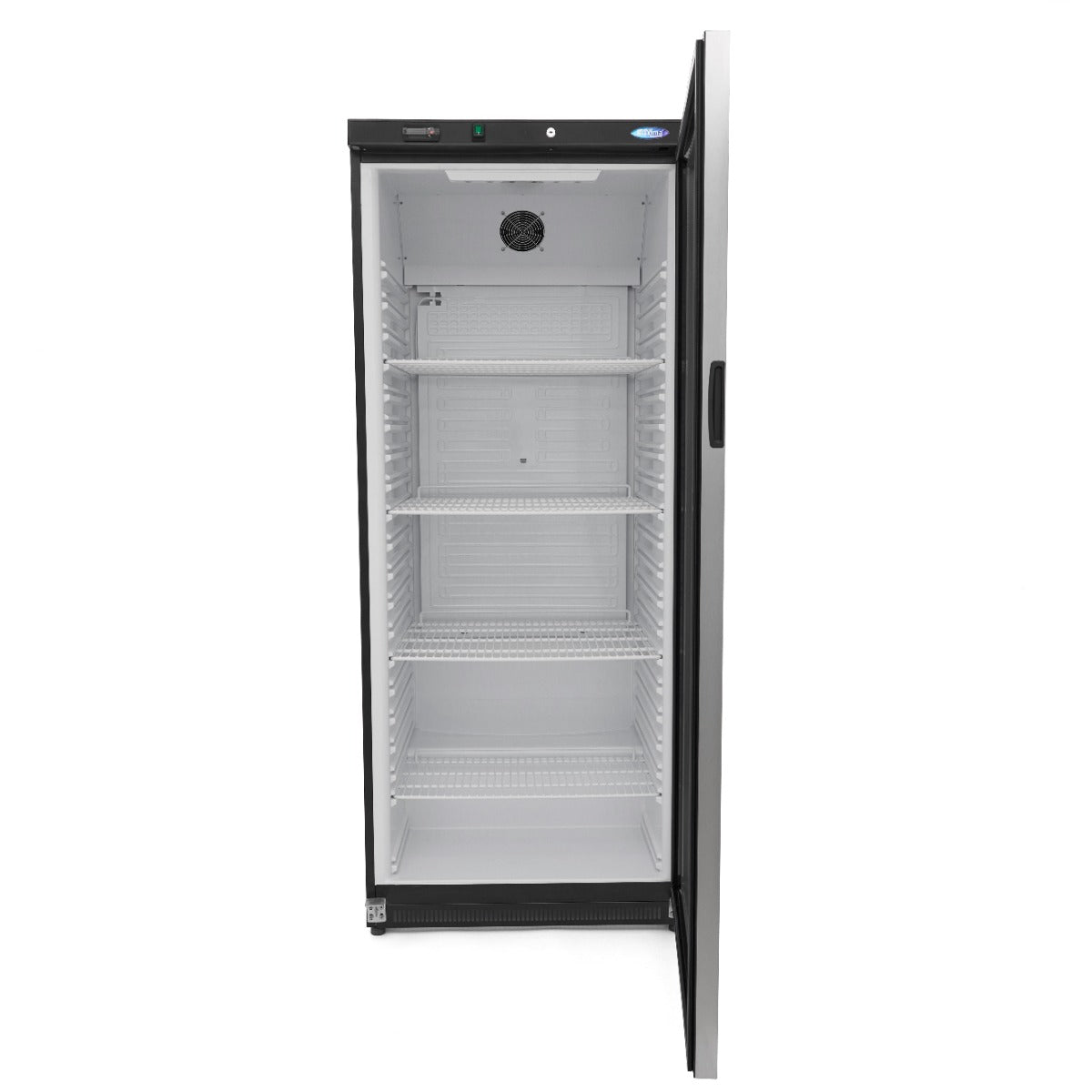 Réfrigérateur - 600 L - noir - avec porte en verre