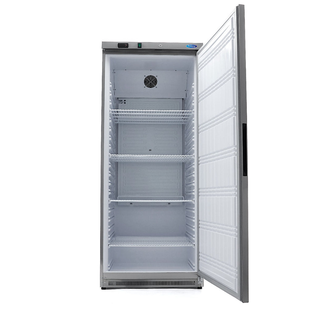 Réfrigérateur - 600 L - 4 étagères réglables - acier inoxydable