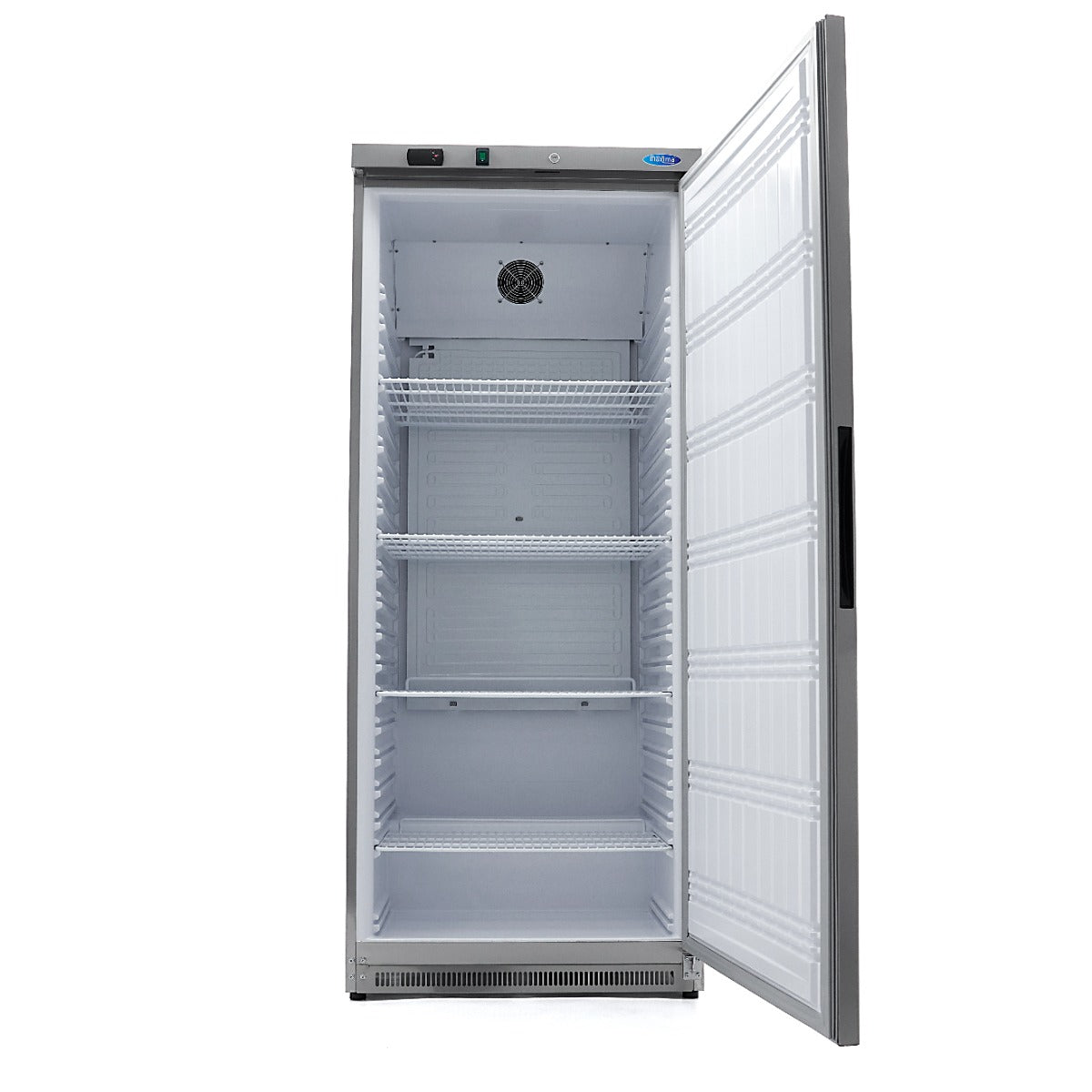 Réfrigérateur - 600 L - 4 étagères réglables - acier inoxydable