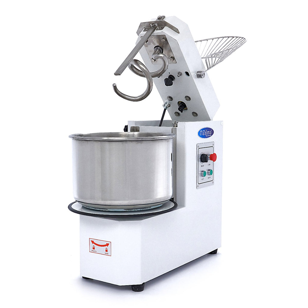 Pétrin à spirale / pétrin à pâte - 30 L - 18 kg de pâte - 2 vitesses - bol amovible