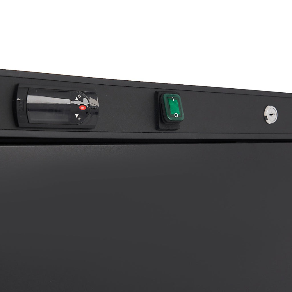 Congélateur - 600 L - 6 étagères fixes - noir
