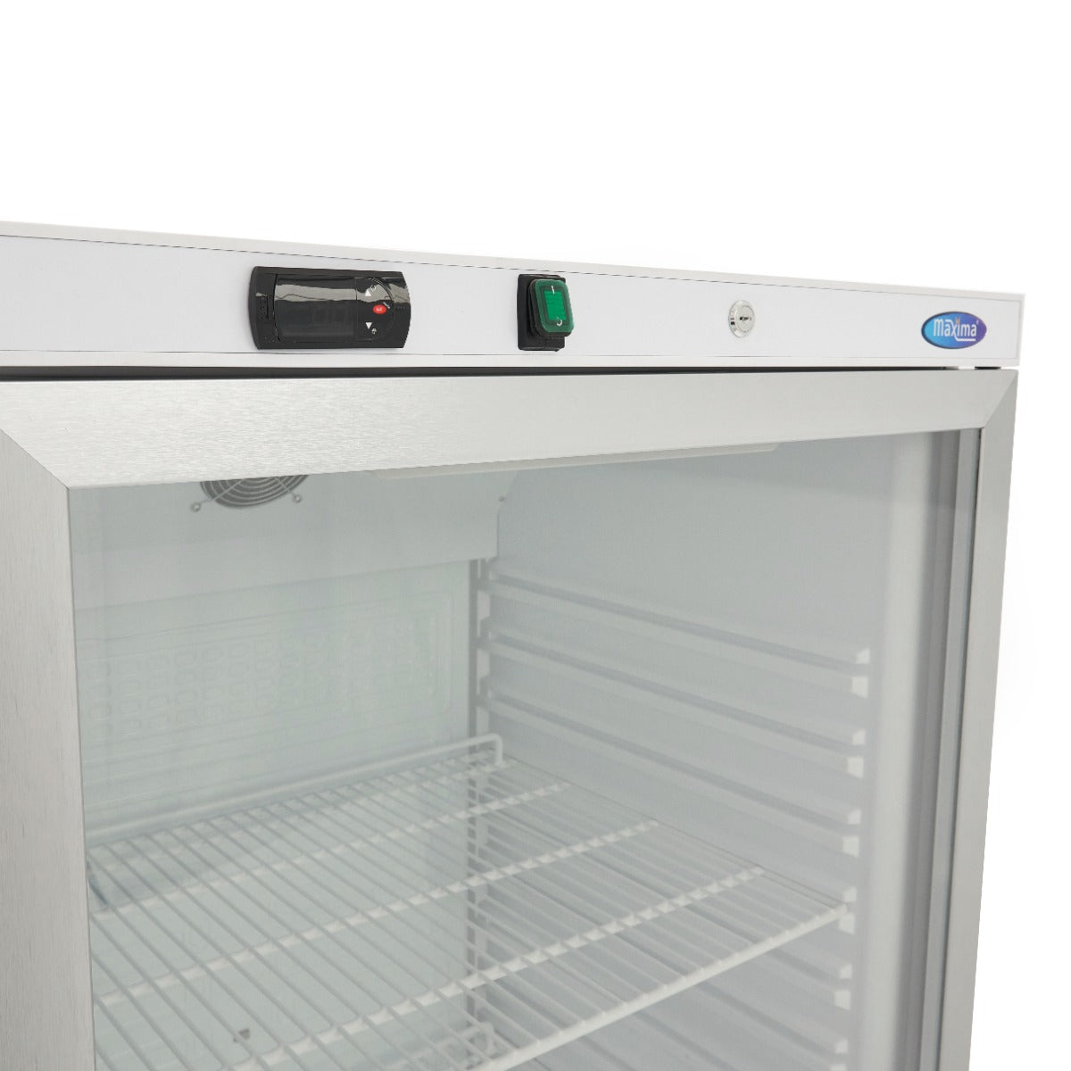 Réfrigérateur - 600 L - blanc - avec porte en verre
