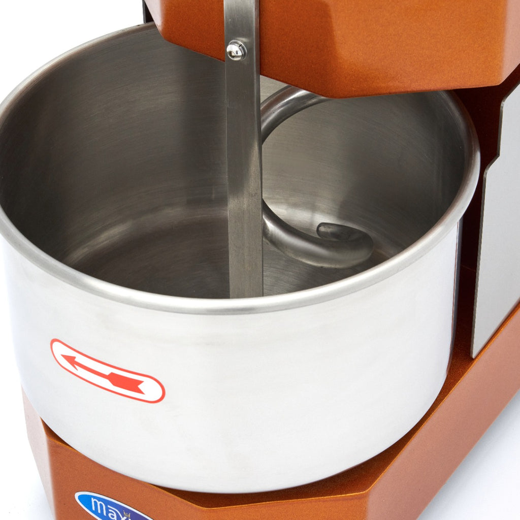 Pétrin à spirale / pétrin à pâte - 8 L - 4,5 kg de pâte - or