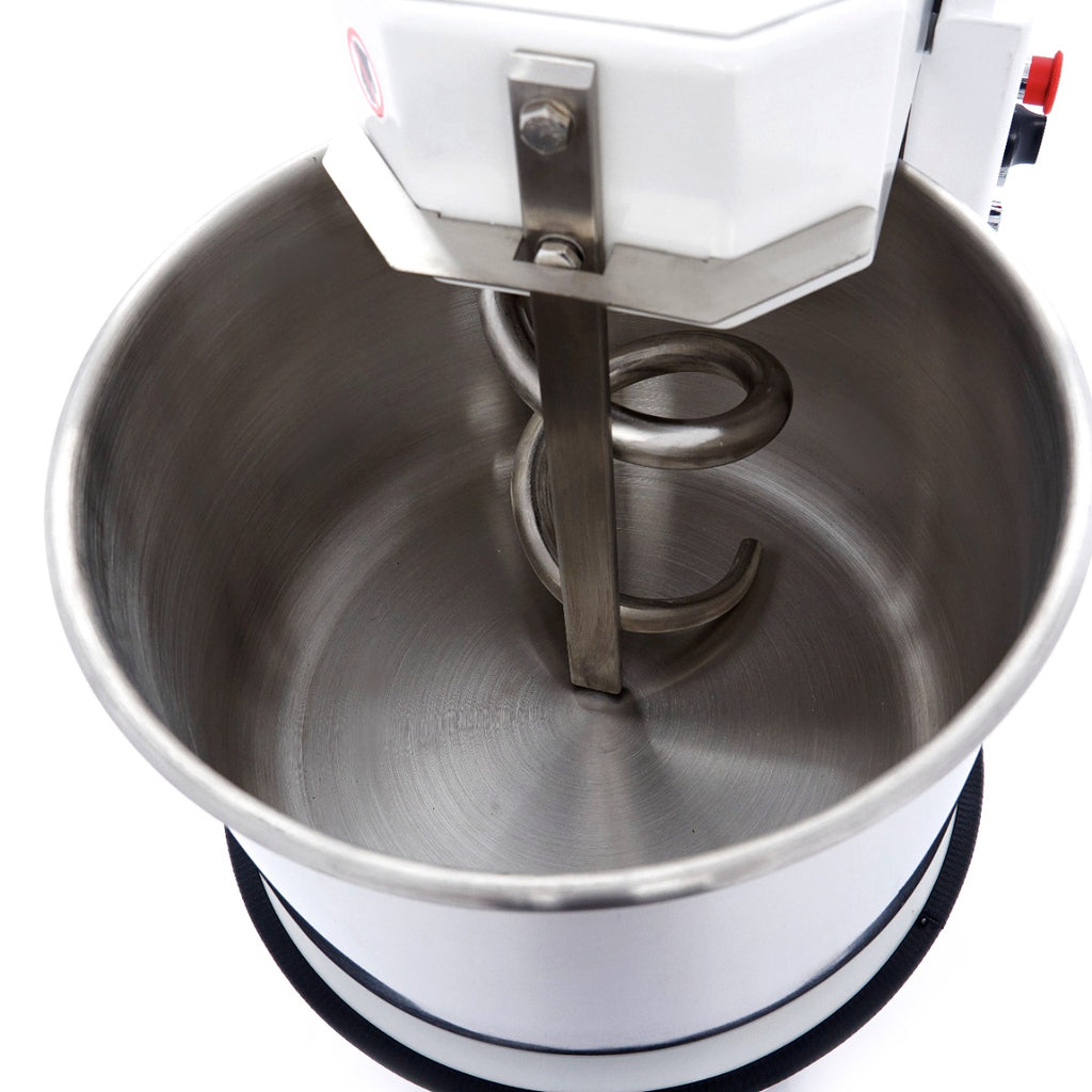 Pétrin à spirale / pétrin à pâte - 30 L - 18 kg de pâte - 2 vitesses - bol amovible
