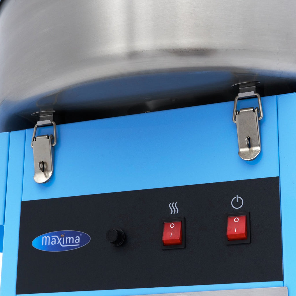 Machine à barbe à papa - Ø 52cm - Bleu - avec chariot