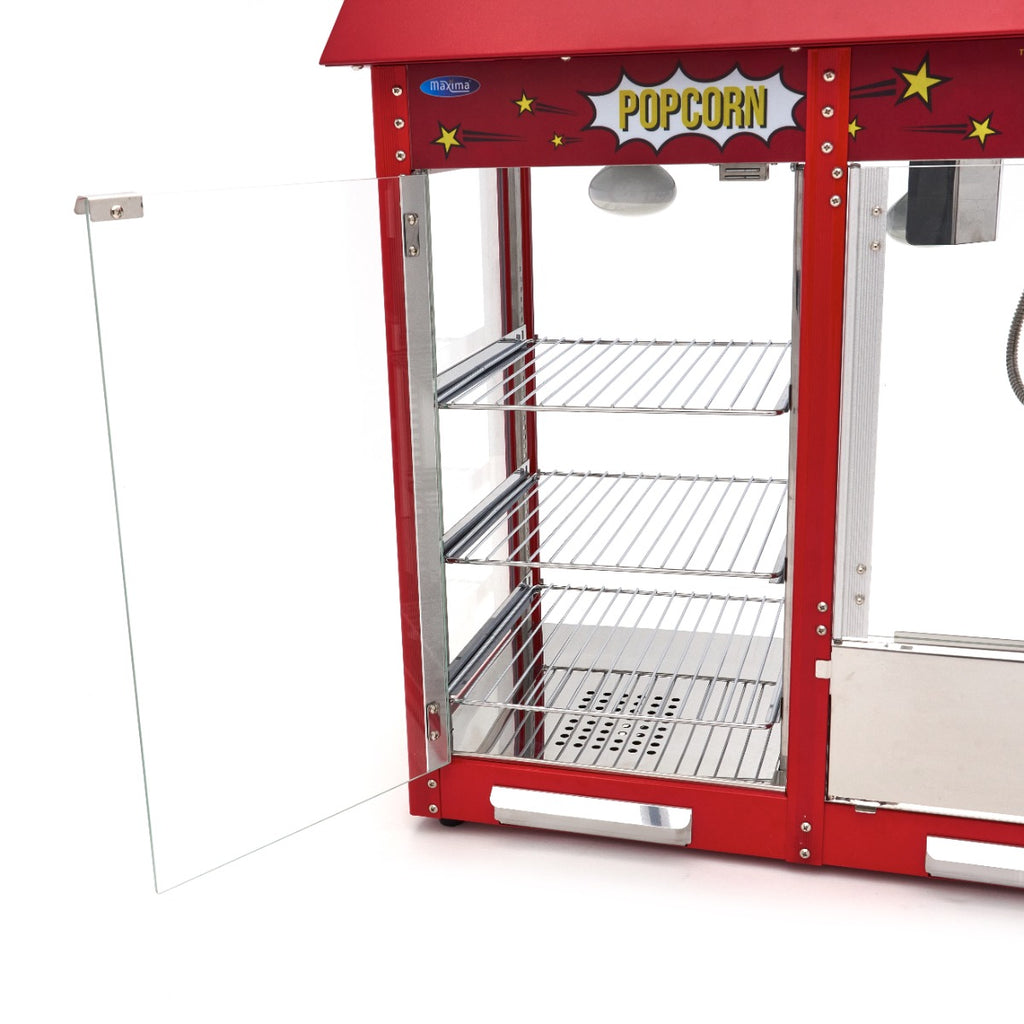 Machine à pop-corn - 150 gr - avec vitrine chauffante