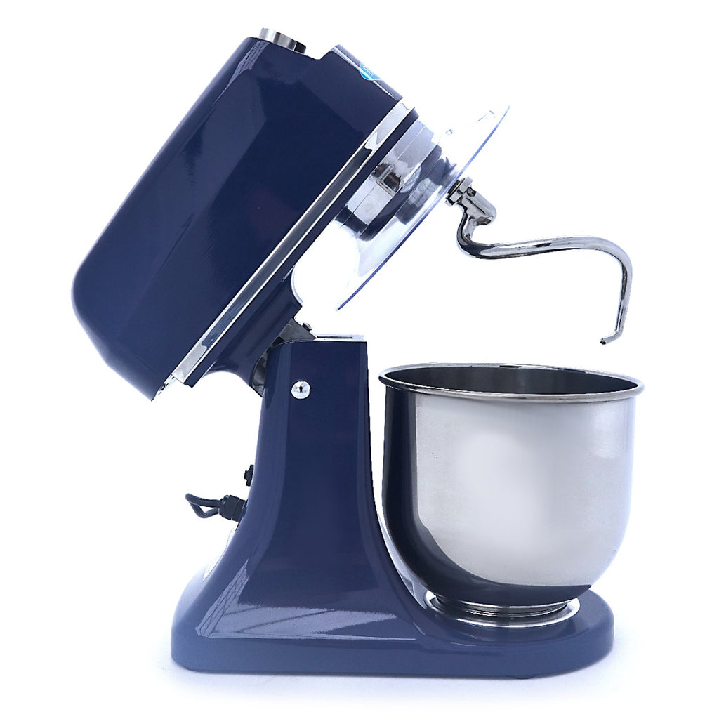 Mixer planétaire - 7 L - jusqu'à 2 kg de pâte - bleu acier