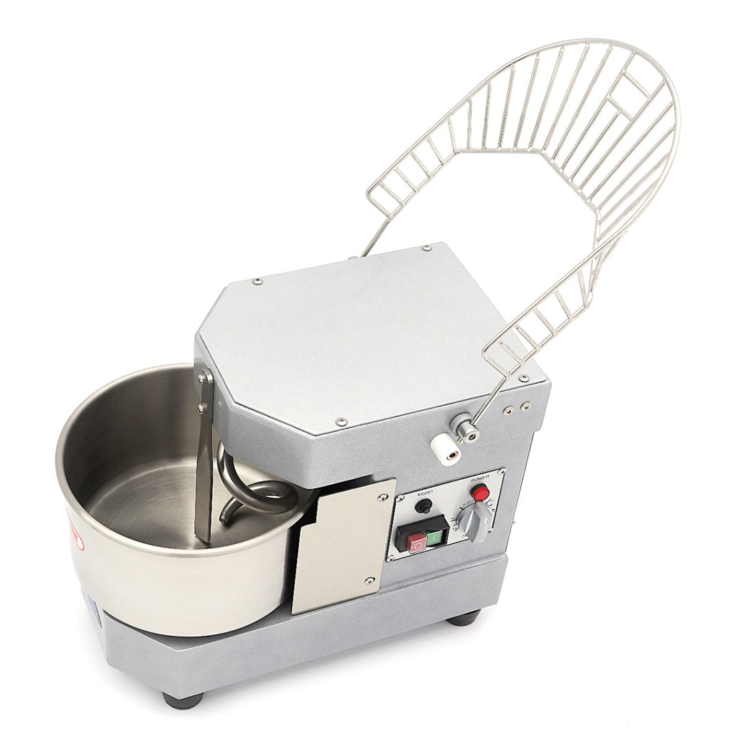 Pétrin à spirale / pétrin à pâte - 8 L - 4,5 kg de pâte - argent