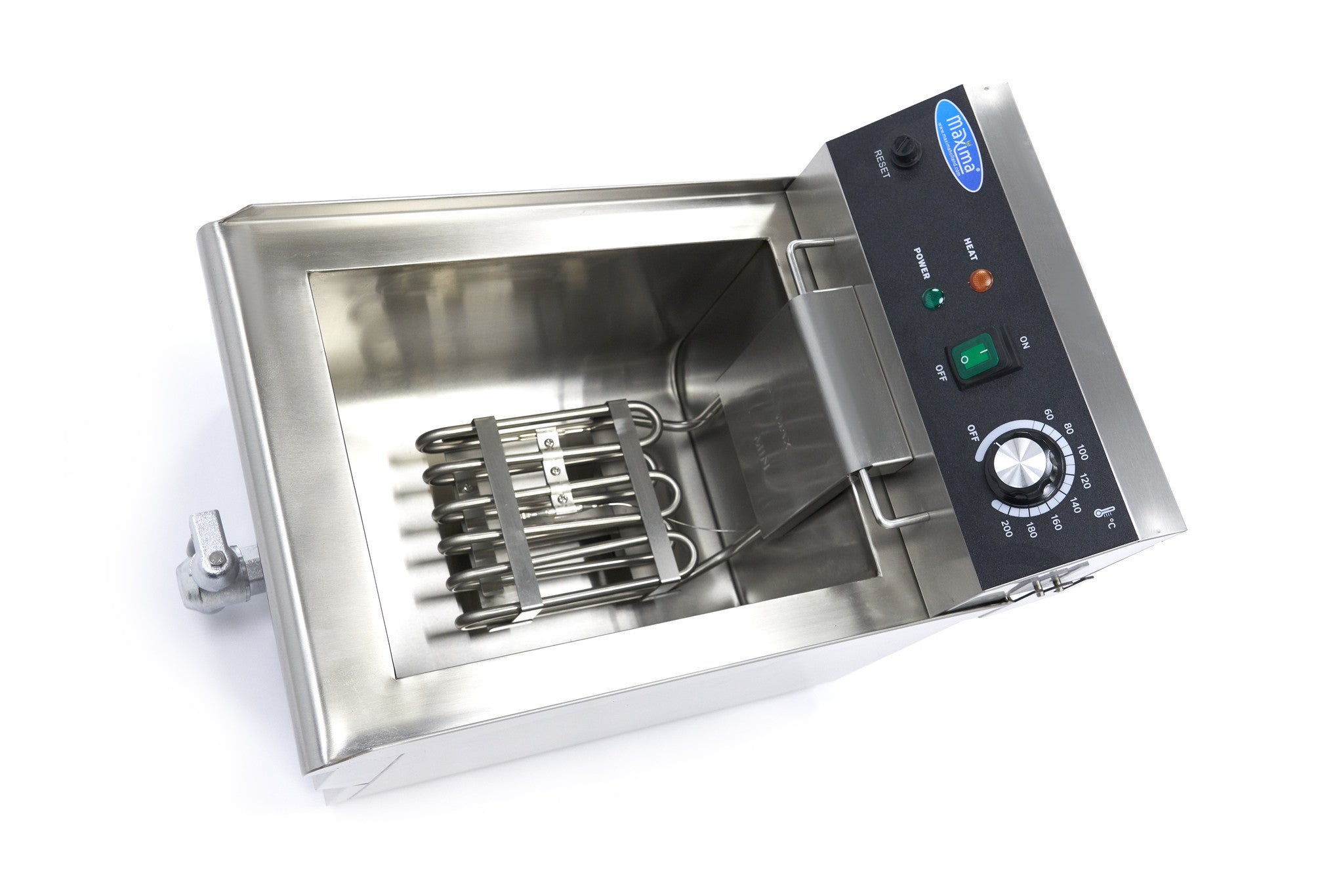 Friteuse - 13 L - 1 panier - avec robinet de vidange