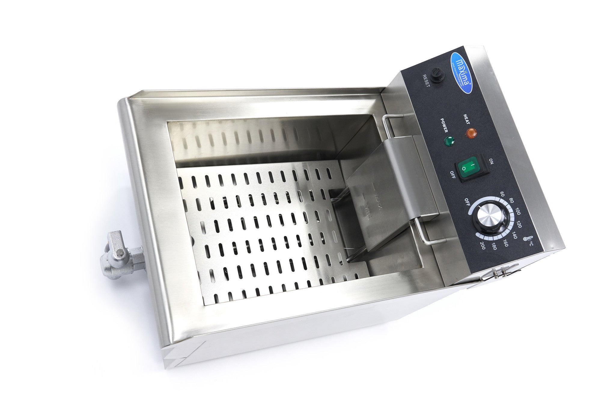 Friteuse - 13 L - 1 panier - avec robinet de vidange