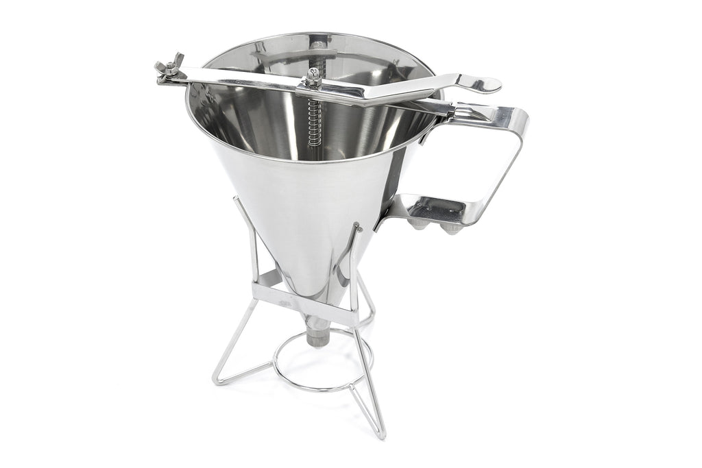 Dispensateur de pâte - 1,6 L - acier inoxydable - bouton de dosage inclus