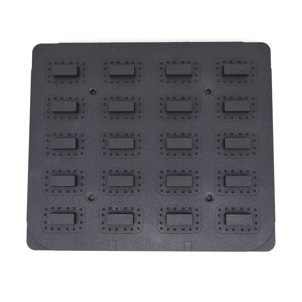 Moule à Tartelette - Rectangle - 64x41/45x22 mm - 20 pieces