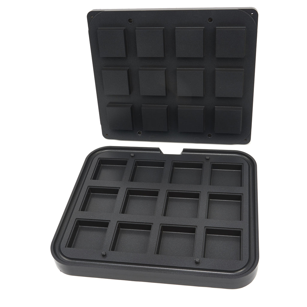 Moule à Tartelette - Carré - 72/62 mm - 12 pieces
