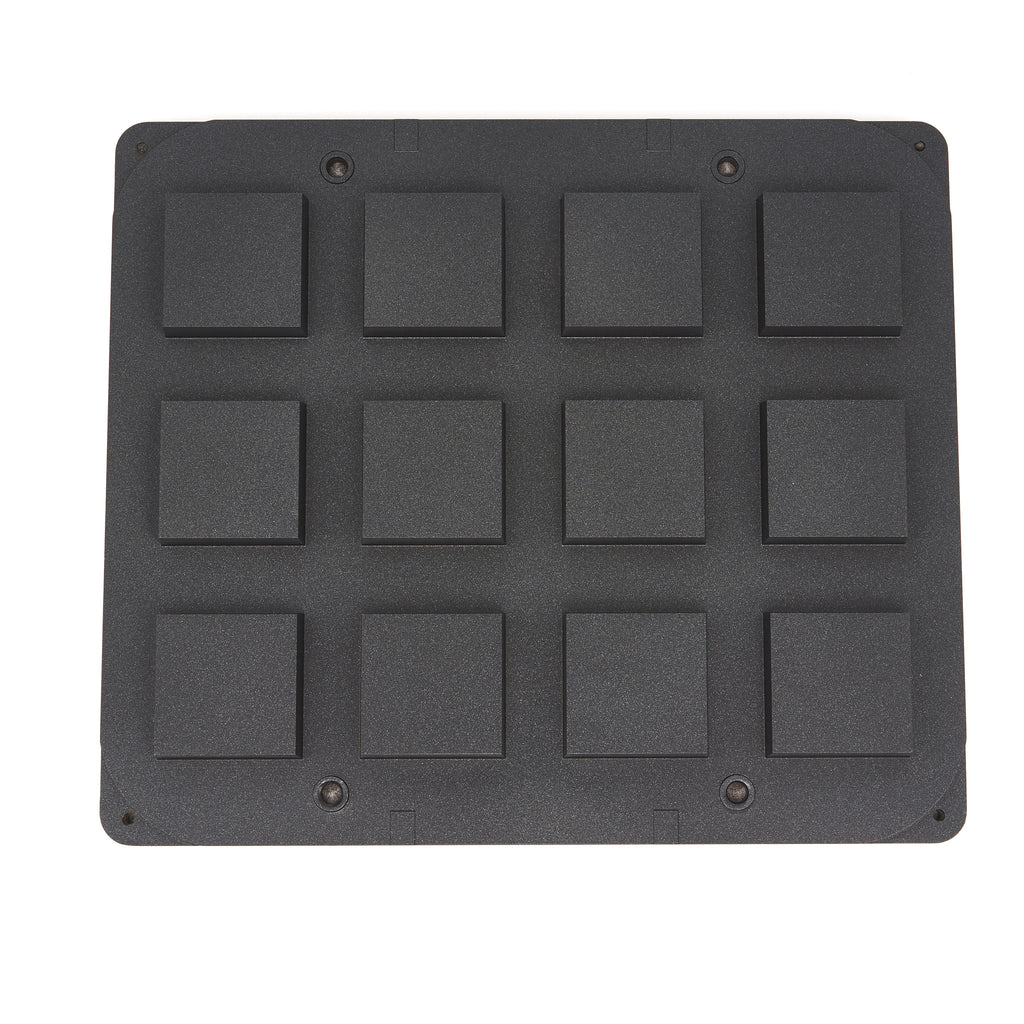 Moule à Tartelette - Carré - 72/62 mm - 12 pieces