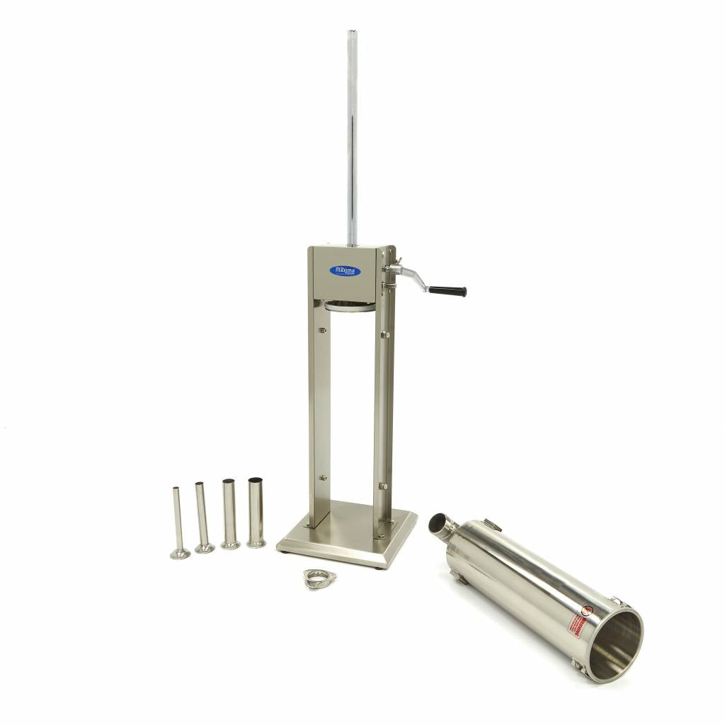 Poussoir à saucisses - 7 L - verticale - incl 4 tubes de remplissage