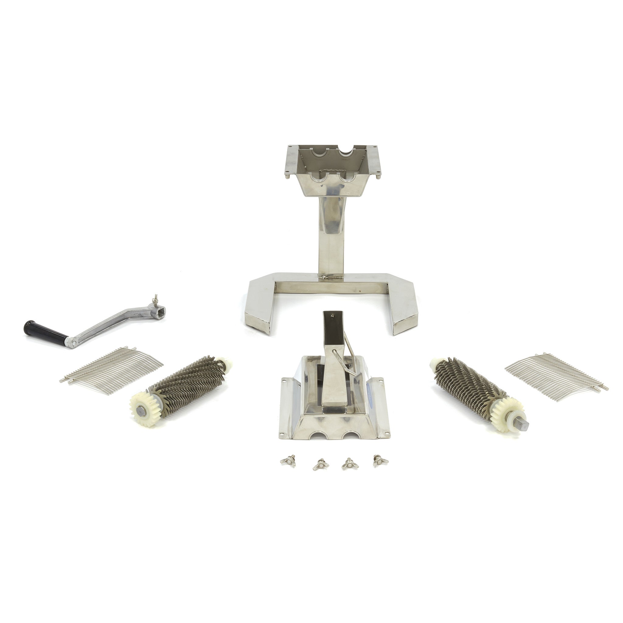 Attendrisseur de viande - 2 rouleaux - 27 lames - 12,5 x 2,5 cm entrée
