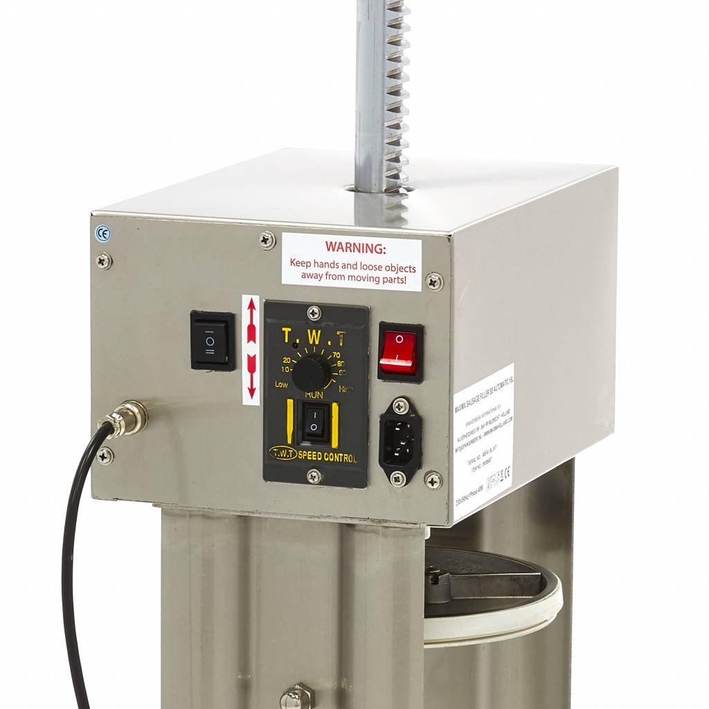 Poussoir à saucisses - 15 L - automatique - verticale - incl 4 tubes de remplissage