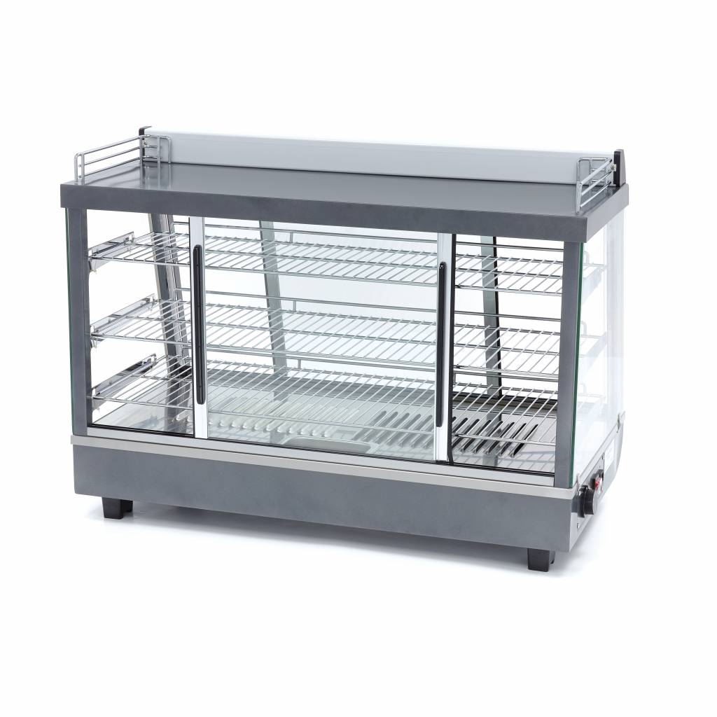 Vitrine chaude - 136 L - 91,5 cm - 3 étagères