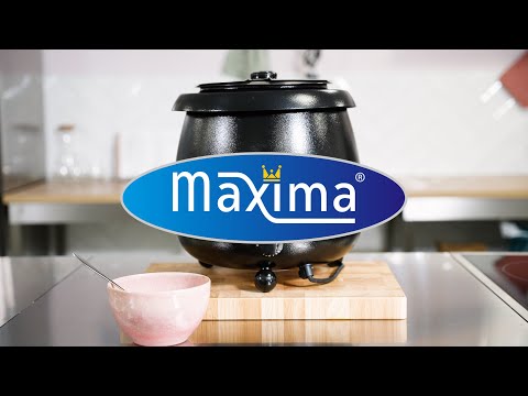 Marmite à soupe – 10 L – pot intérieur amovible – avec encoche pour louche